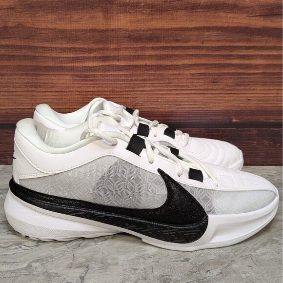 Nike Zoom Giannis Freak 5 TB Men\'s 7.5 White Black Basketball Shoes DZ2946-100 main image 9